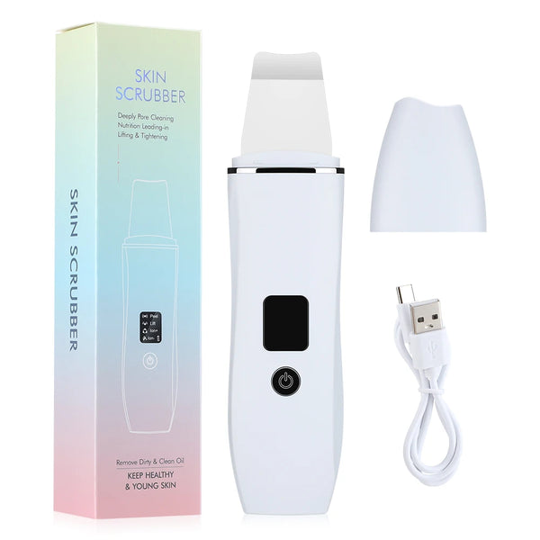 Ultrasonic Skin Scrubber – EMS Peeling Shovel for Deep Facial Cleansing & Lifting