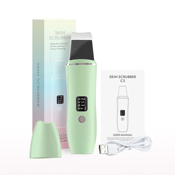 Ultrasonic Skin Scrubber – EMS Peeling Shovel for Deep Facial Cleansing & Lifting