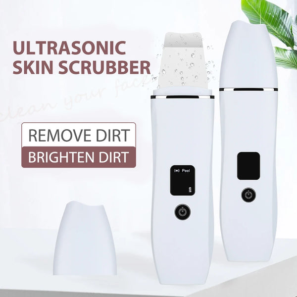 Ultrasonic Skin Scrubber – EMS Peeling Shovel for Deep Facial Cleansing & Lifting