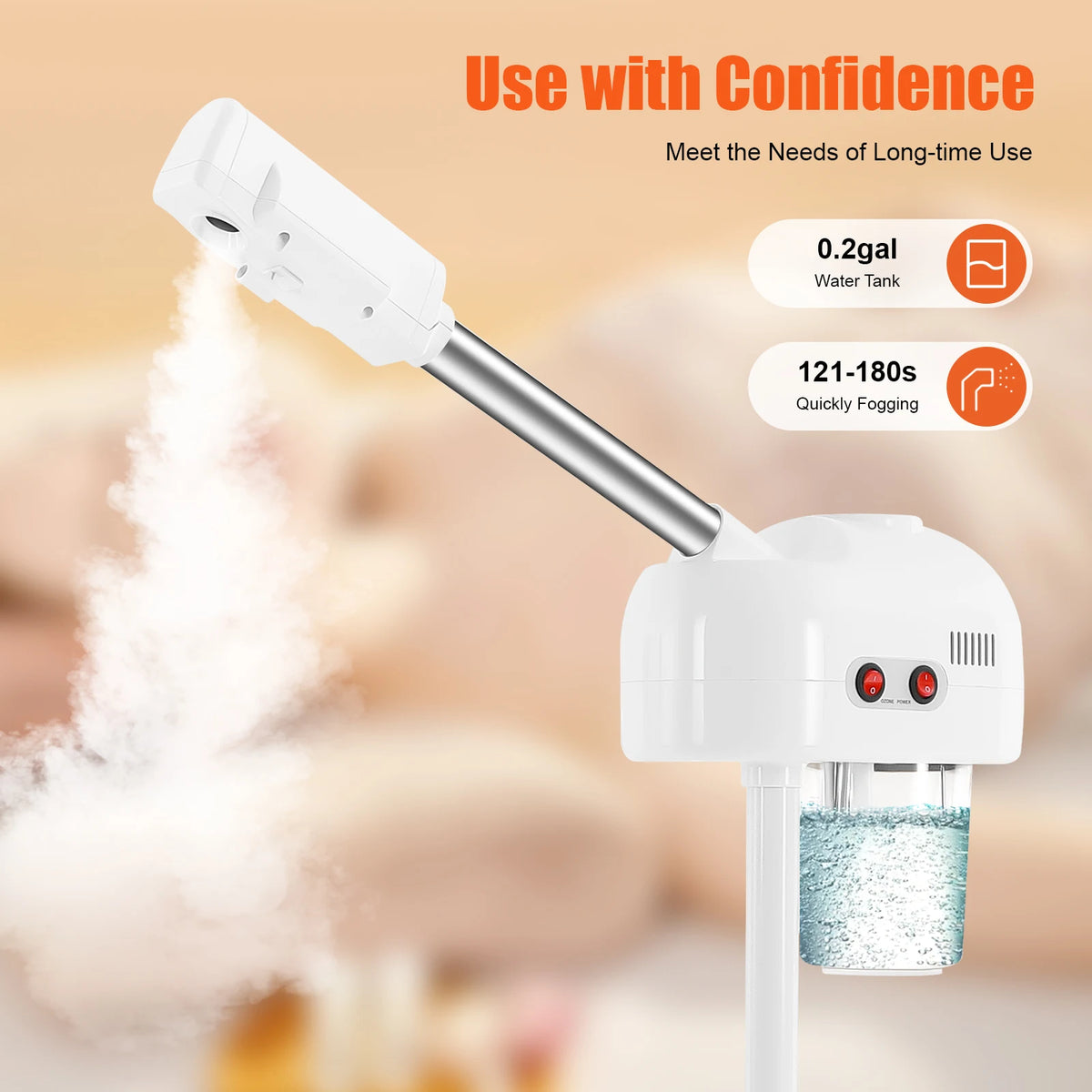 750ML Ozone Facial Steamer