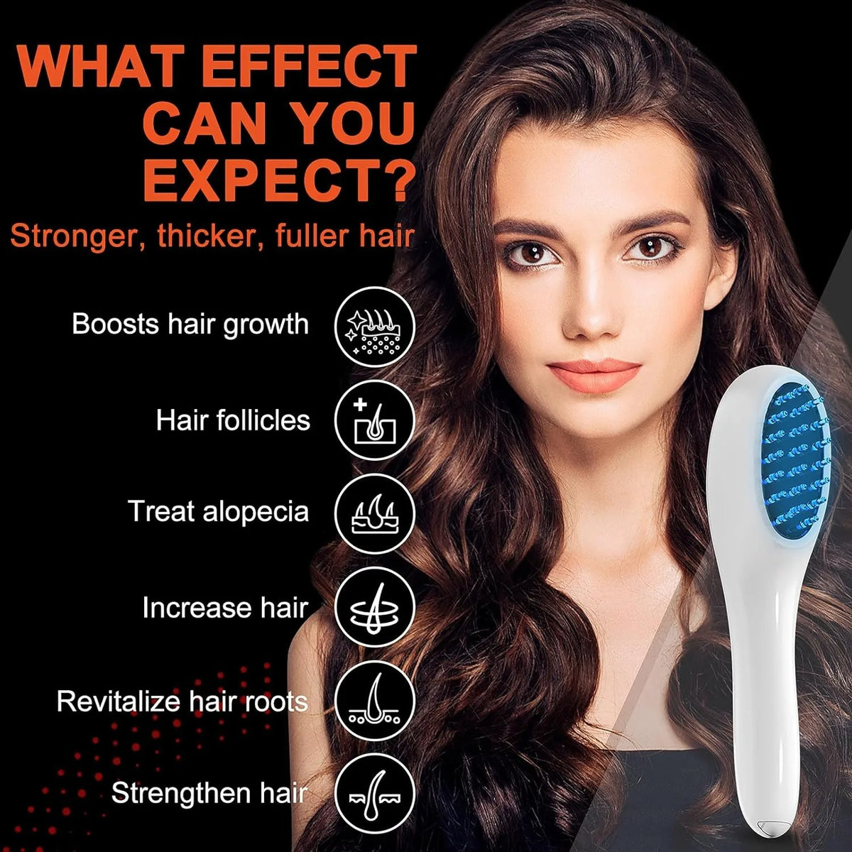 LED Red Light Therapy for Hair Loss & Scalp Massage
