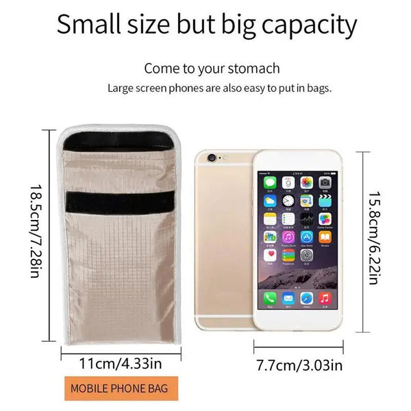 EMF Blocking Faraday Pouch for Skin & Wellness Protection