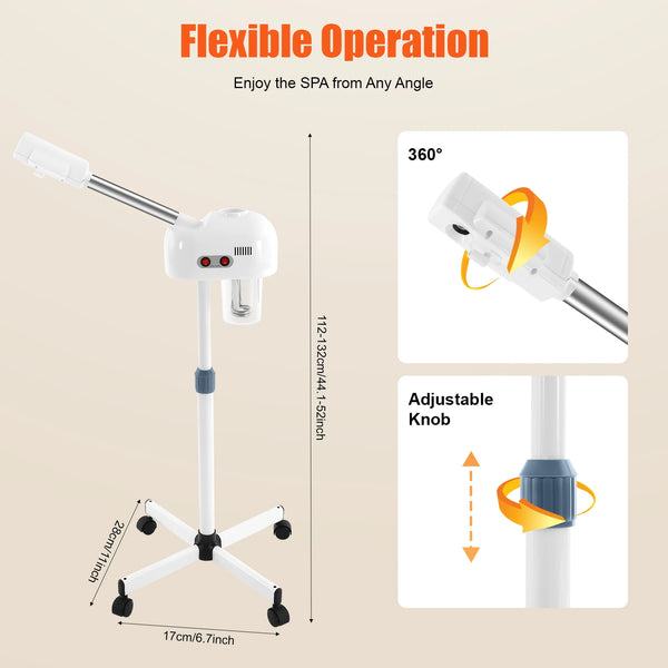 750ML Ozone Facial Steamer