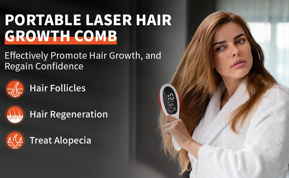 LED Red Light Therapy for Hair Loss & Scalp Massage