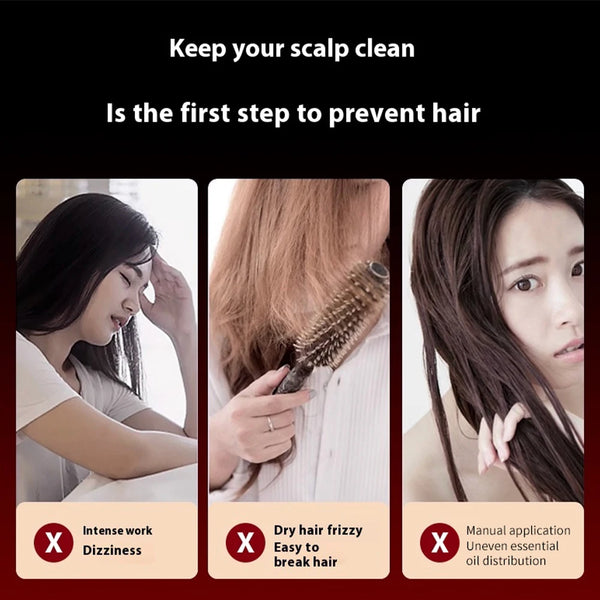 Red Light Therapy Scalp Brush