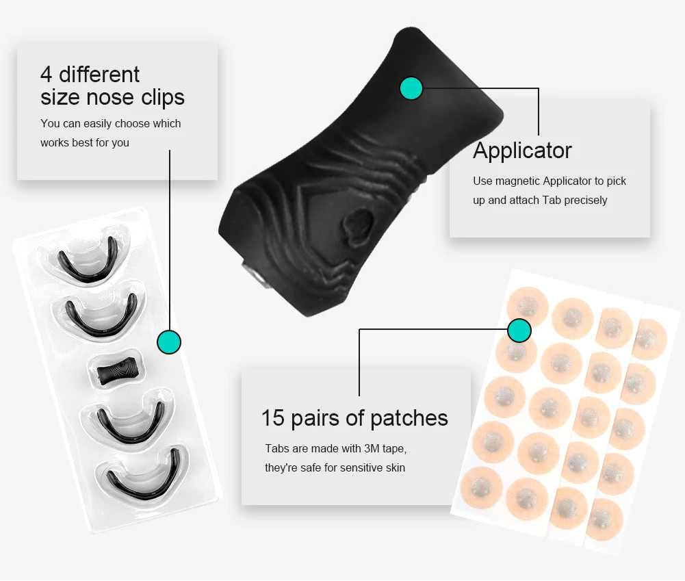 Magnetic Nasal Dilator Clips (15 Pairs)