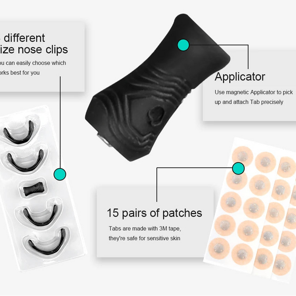 Magnetic Nasal Dilator Clips (15 Pairs)