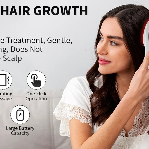 LED Red Light Therapy for Hair Loss & Scalp Massage