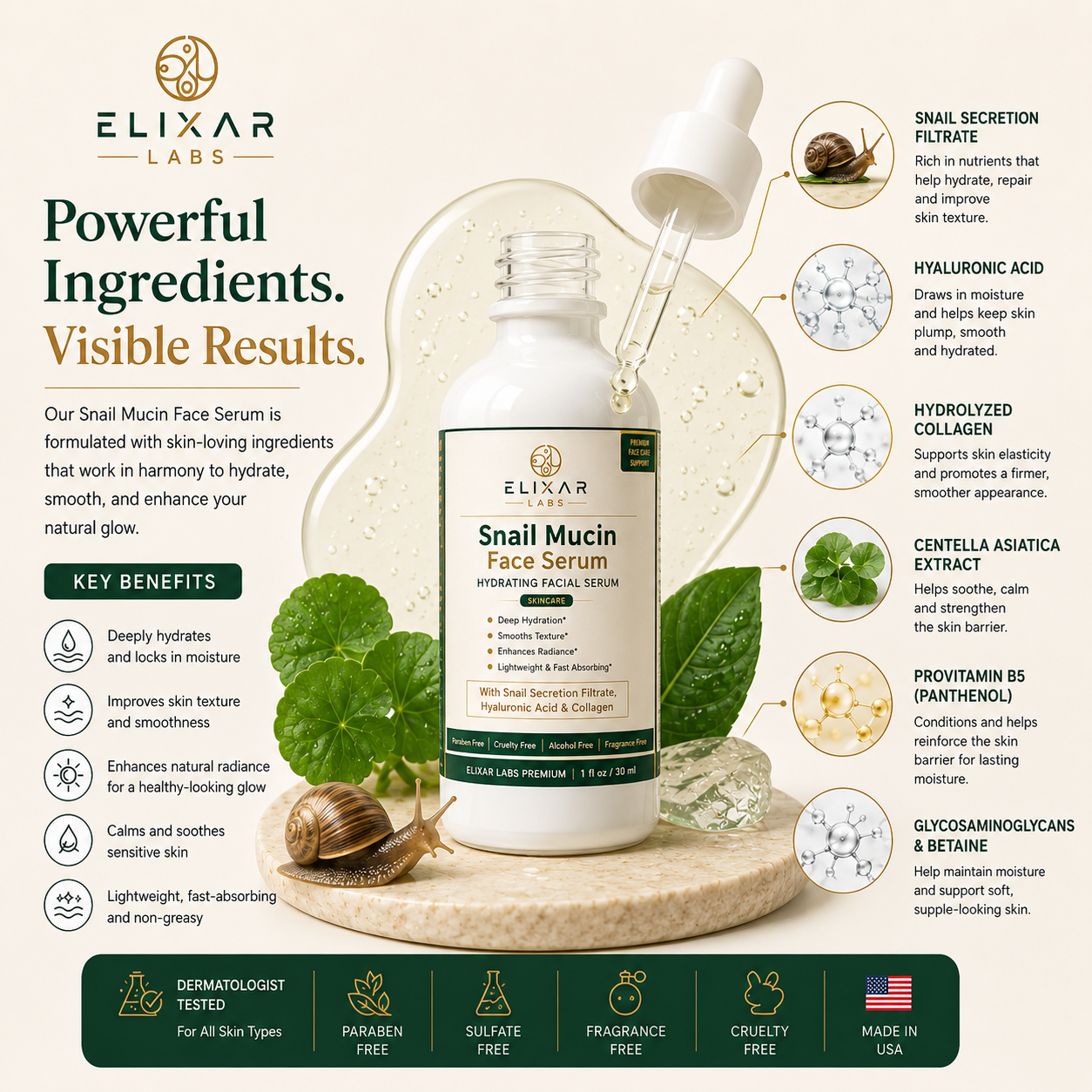 Snail Mucin Face Serum