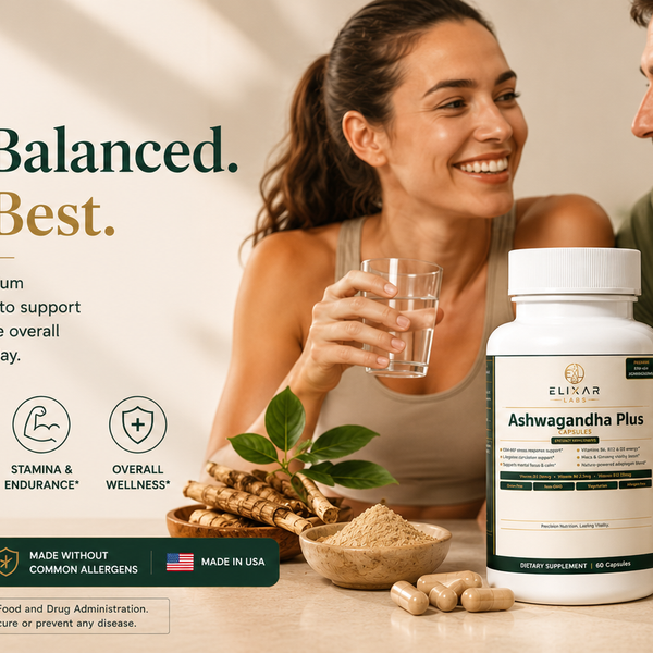 Taking ashwagandha capsules as part of daily routine