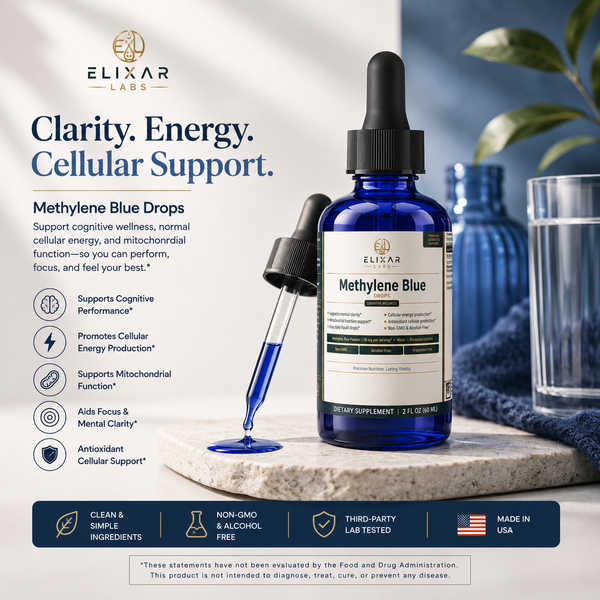 How to take methylene blue drops sublingually