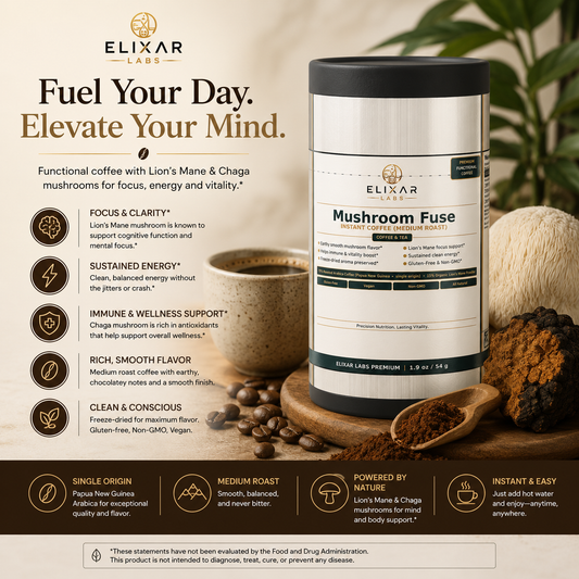 Mushroom Fuse Instant Coffee (Medium Roast)
