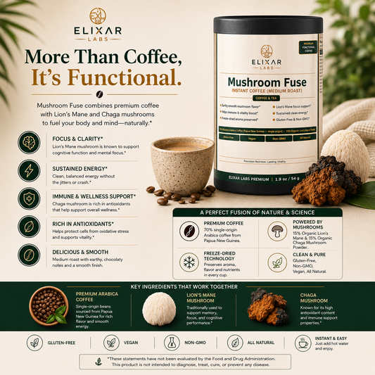 Mushroom Fuse Instant Coffee (Medium Roast)