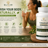 Taking colostrum capsules daily with meals