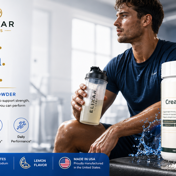 Creatine hydration powder supplement facts label