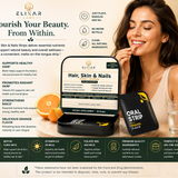 Orange flavor biotin strips lifestyle on-the-go shot