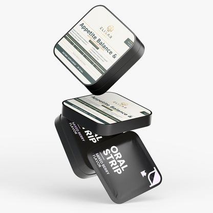 Three black and white packages of 'Oomph' bone support strips on a white background
