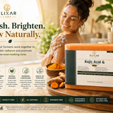 Using kojic acid turmeric soap on face and body