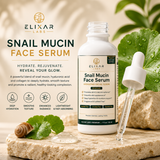 Snail mucin serum with hyaluronic acid and collagen
