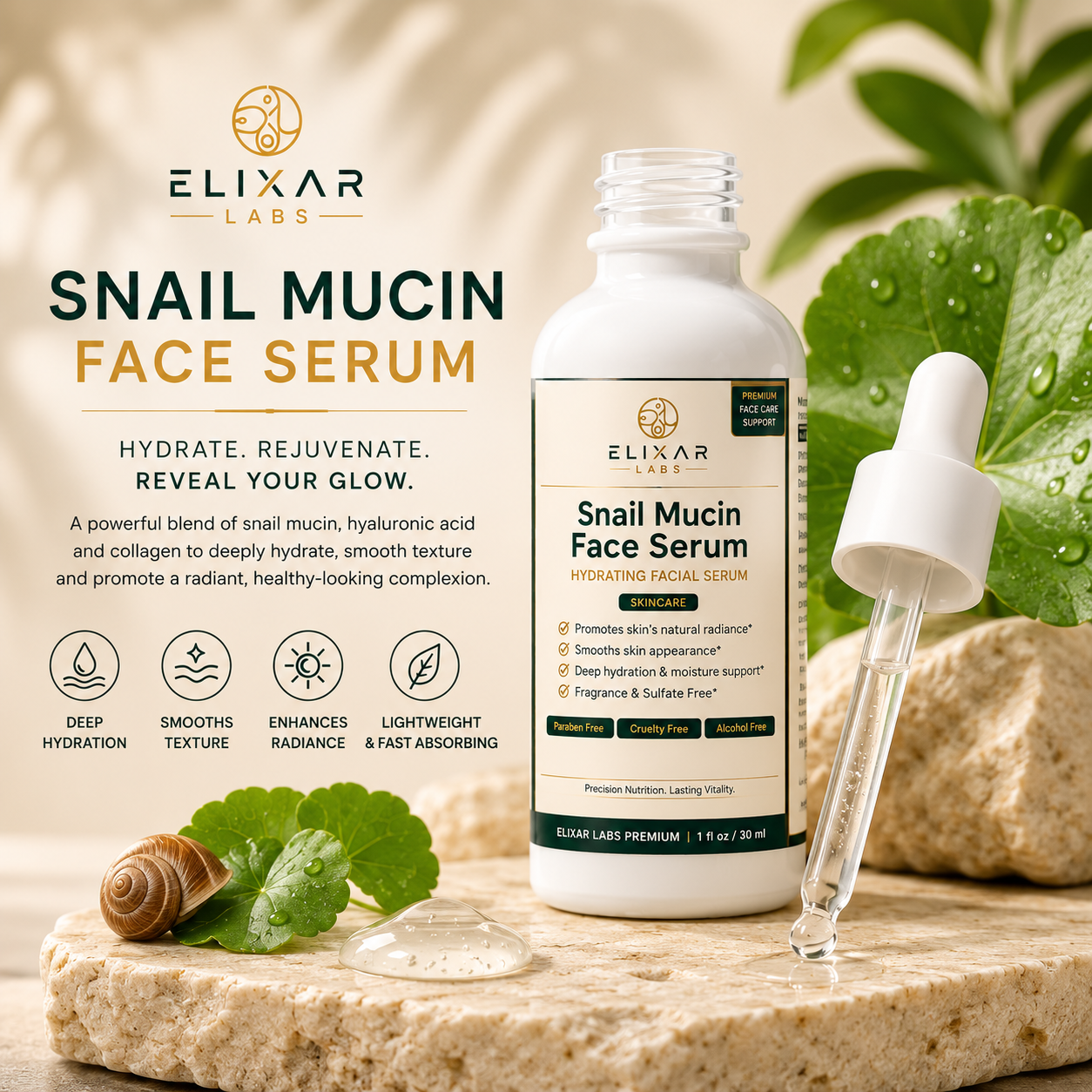 Snail Mucin Face Serum